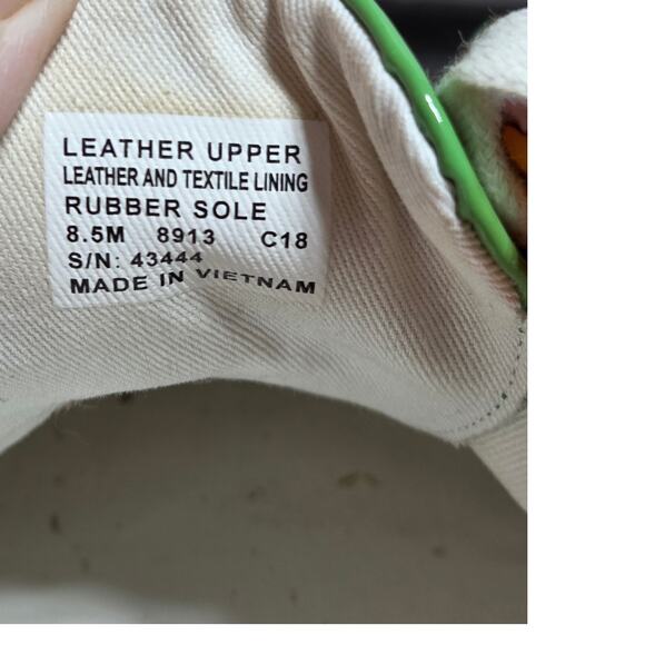 Tory Burch Sport Women's Multicolor Patent Leather Floral Golf Sneaker Size 8.5M - Picture 6 of 7